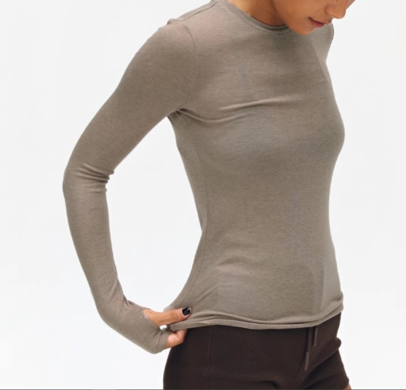 美式复古亲肤质感保暖羊毛长袖针织衫女简约休闲修身显瘦打底上衣详情4