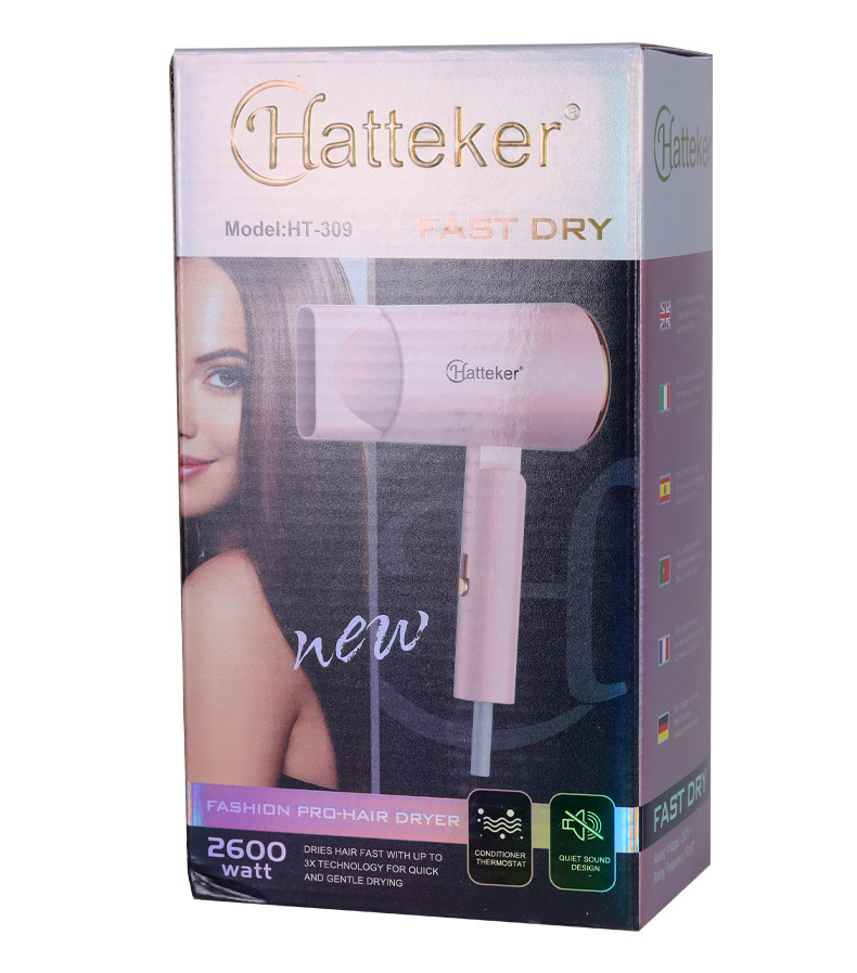 HATTEKER cross-border new type hair dryer, household foldable hair dryer, student dormitory, hair salon multi-speed adjustable hair dryer wholesale pic 18