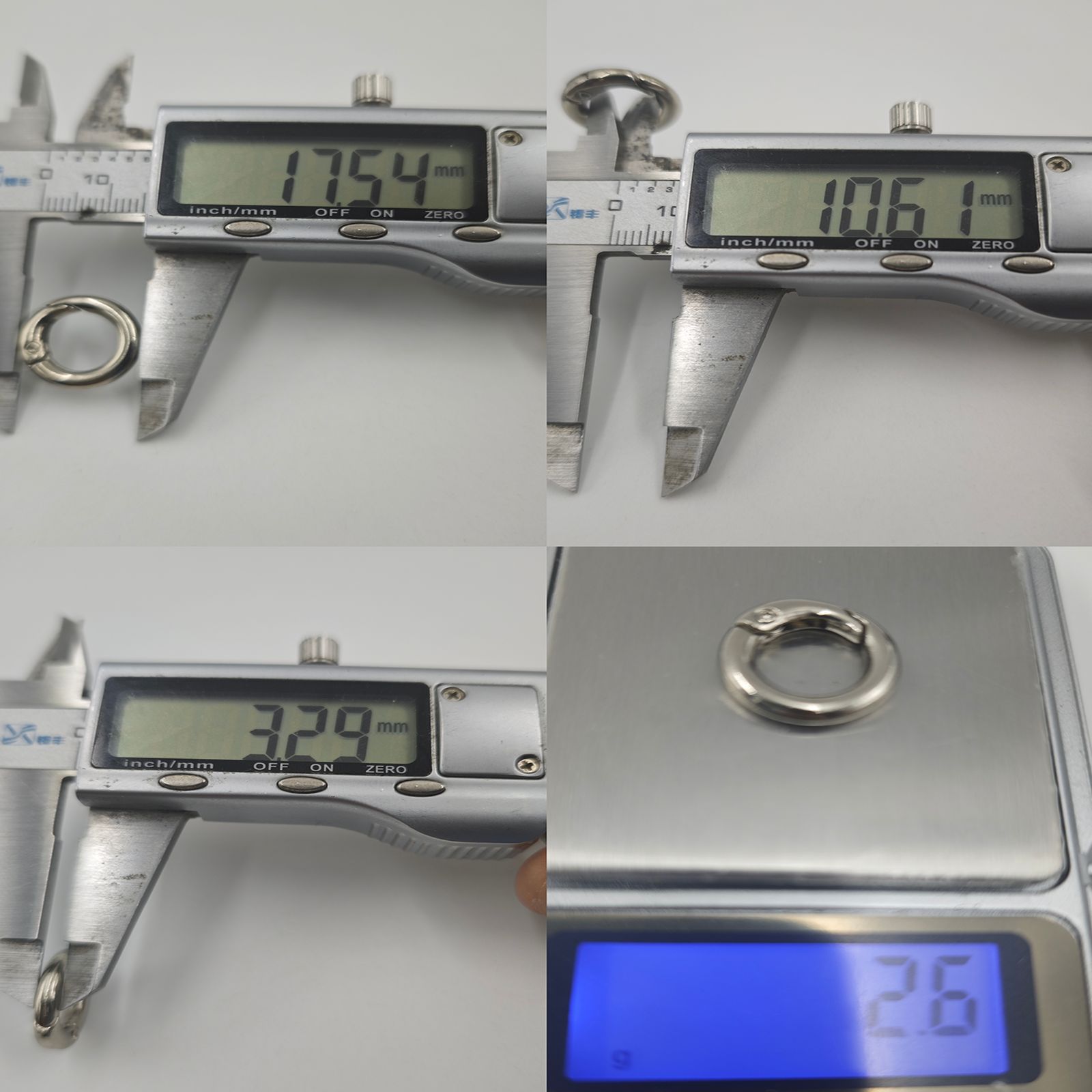 挂镀叻色3分龙虾钳扣六角吊桶手机挂绳弹簧圈套装箱包五金配件详情16