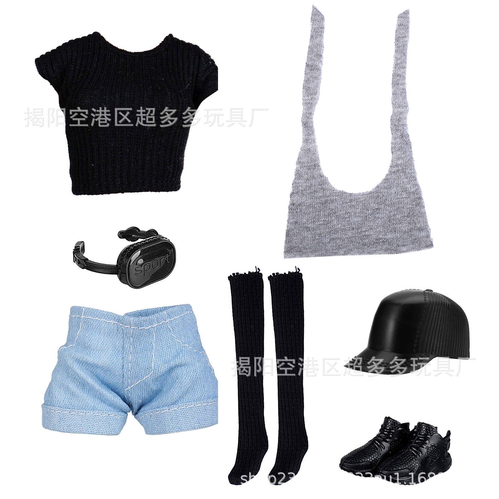 女孩玩具11寸30cm娃娃跑步换装衣服时装裤子袜子运动丽家时尚跨境详情24