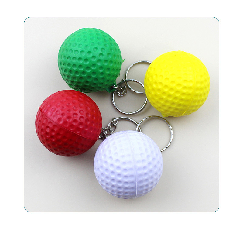 Amazon cross-border toy ball manufacturer, stress-relieving and stress-releasing balls, 4cmPU balls, keychains, elastic balls customization pic 11