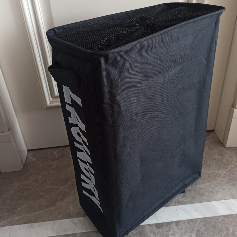 可折叠牛津布洗衣篮卫浴脏衣篓瑜伽垫收纳篮脏物篮便携洗衣篮详情11