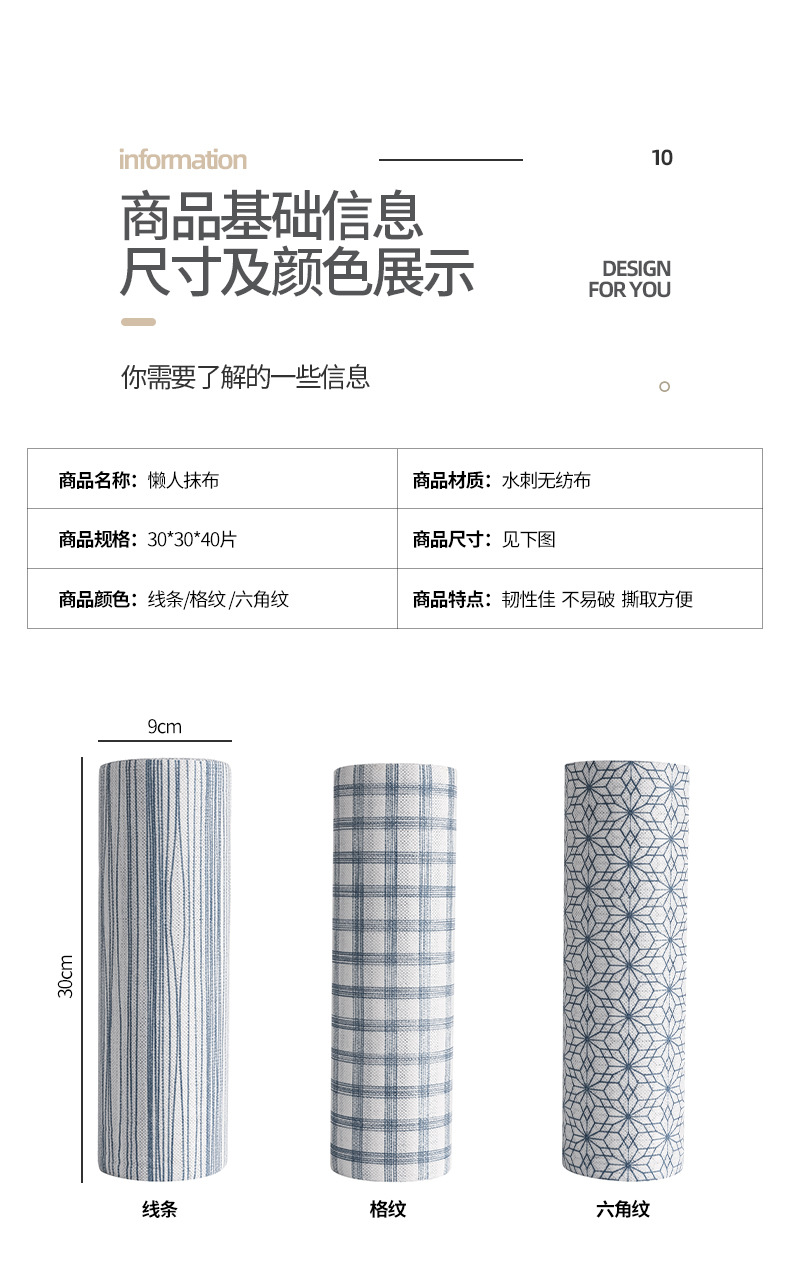 日系懒人抹布吸水加厚不掉毛一次性洗碗巾去油污干湿两用厨房抹布详情16