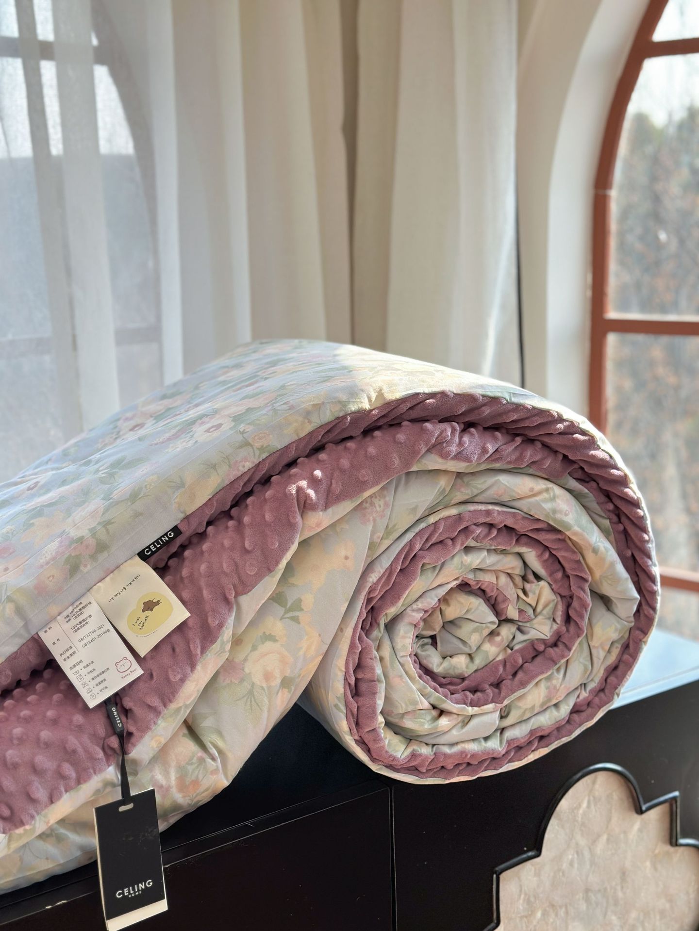 13372 All-cotton cartoon small floral print spring and autumn quilt soothing, bean quilt warm and fleece winter quilt core pic 111