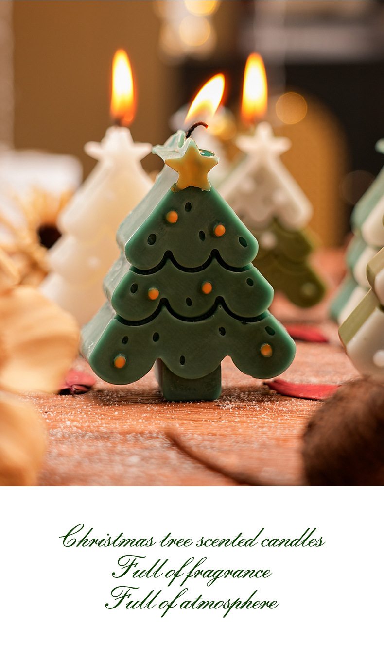 圣诞节香薰蜡烛创意圣诞树氛围感香氛蜡烛摆件浪漫圣诞伴手礼物详情10