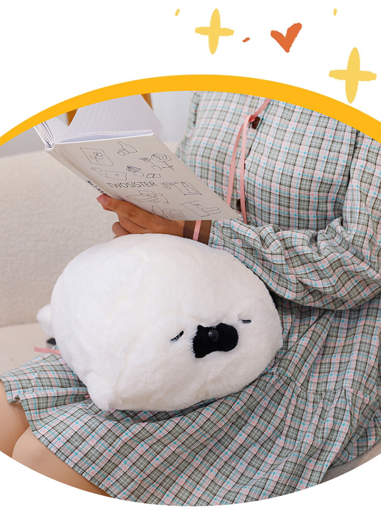 可爱软萌海豹毛绒玩具抱着睡海獭玩偶公仔情人节儿童创意礼物女生详情16