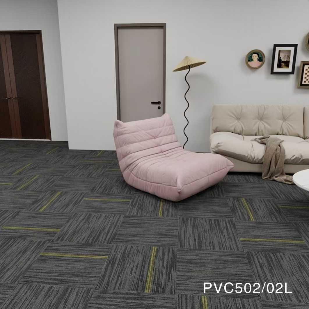 绿生新材料办公室地毯PVC底丙纶方块地毯加厚耐磨拼接地毯写字楼直播间地毯模块化拼接地毯环保无异味多色可选随心搭配PVC打详情18