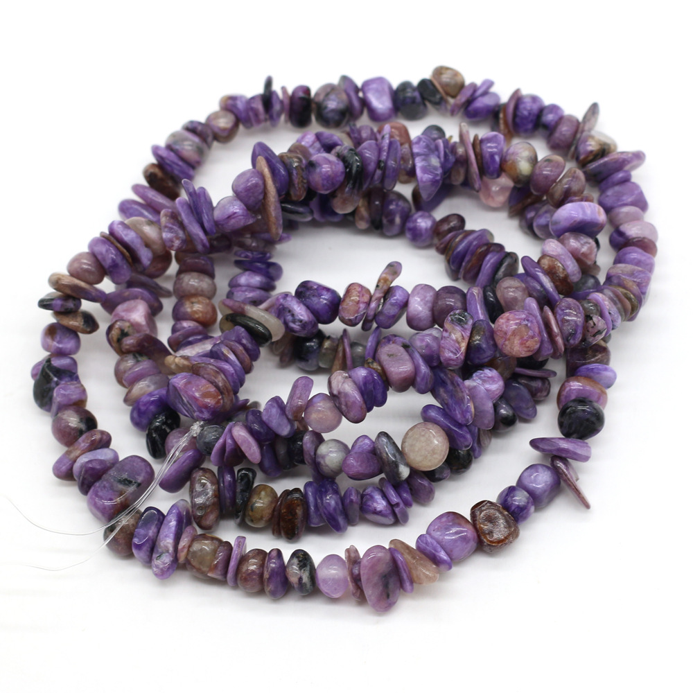 Wholesale of semi-finished DIY jewelry and handcrafted accessories made from natural crushed stone, amethyst and fluorite raw stones, beads with holes pic 17
