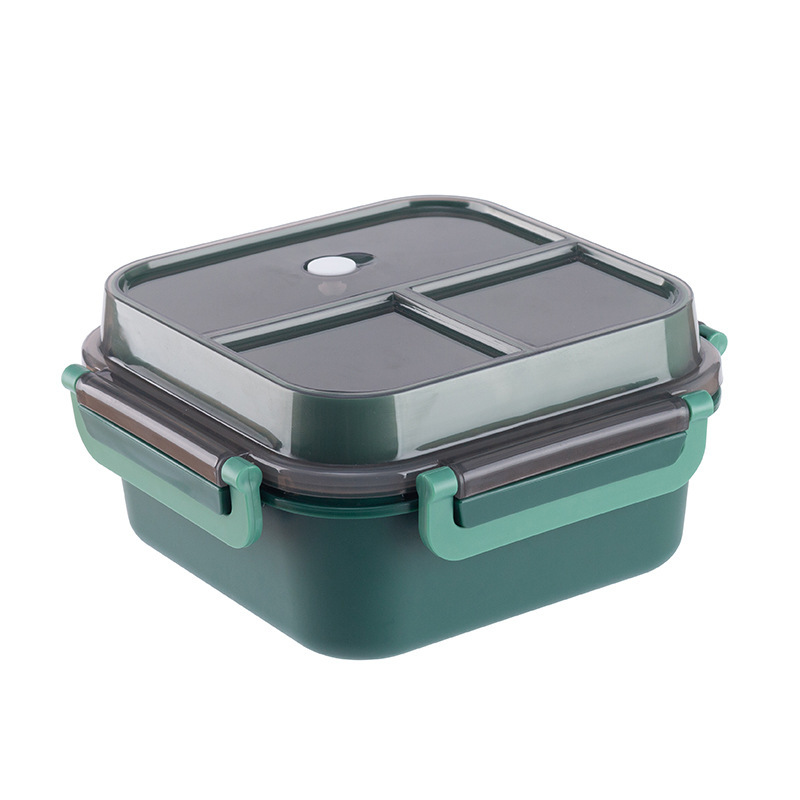 Cross-border adult camping lunch box, portable square snack storage box, student plastic lunch box, microwave oven-safe pic 5