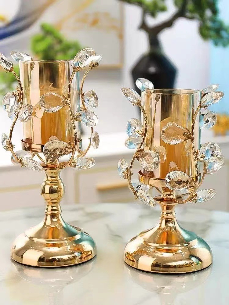 2023新款亚马逊爆款轻奢烛台工艺品家居摆件酒店酒吧桌面烛台摆件详情3