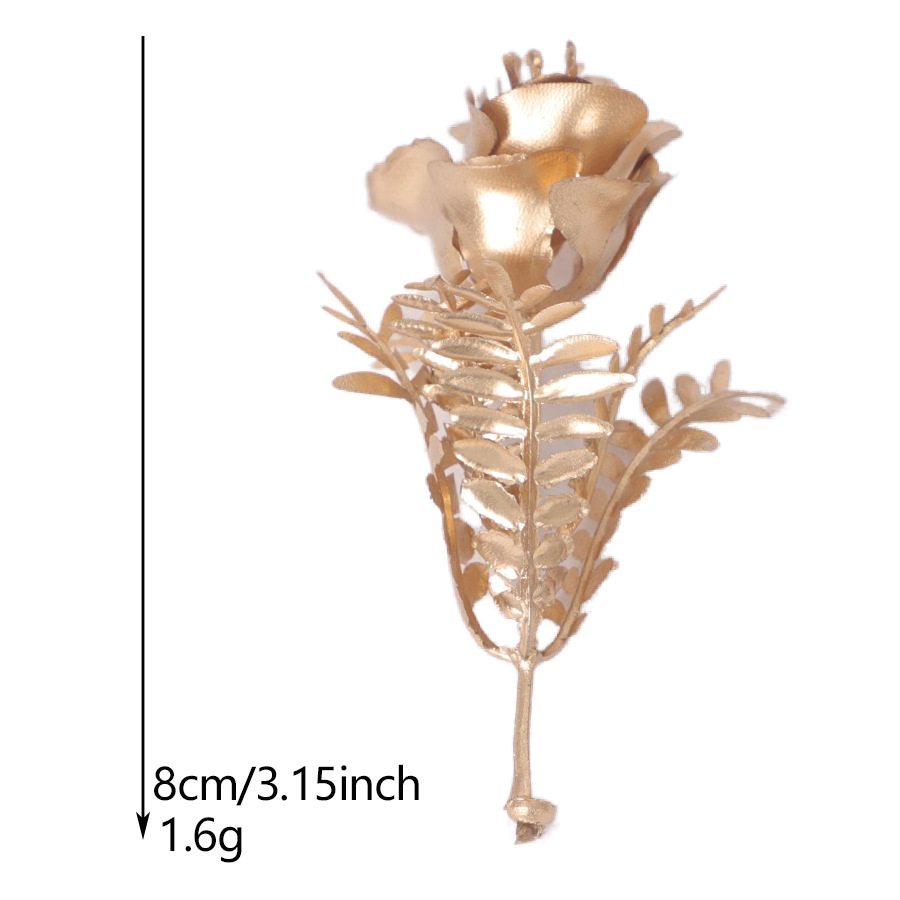 复古植物配件仿真金色叶子手工插花配件节日装饰仿真花跨境代发详情8