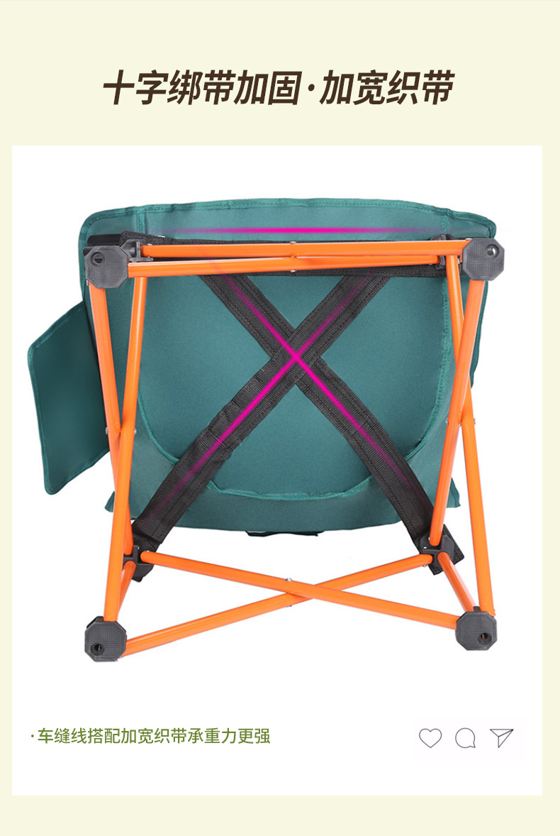 月亮椅折叠椅便携式户外用品钓鱼凳烧烤野餐椅写生椅户外露营椅详情13