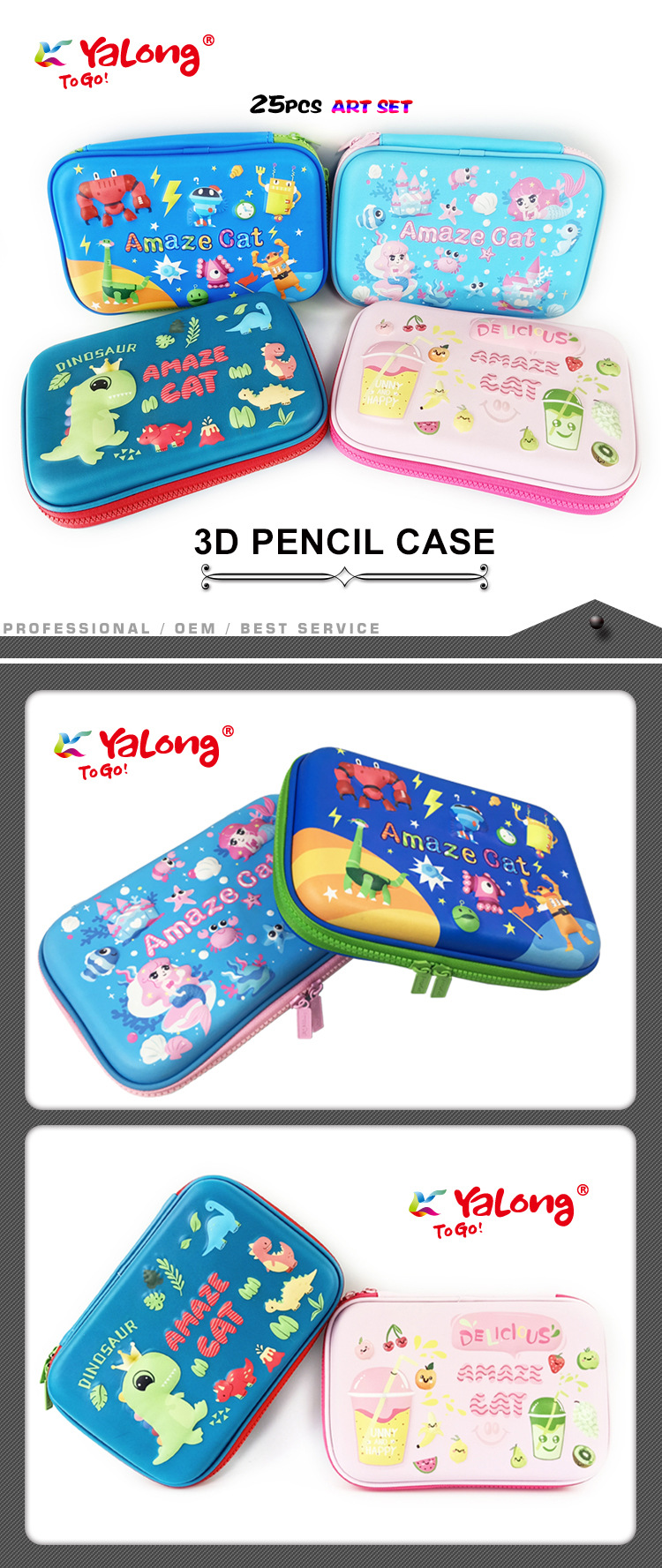 Six new cute school supplies, stationery, office and school pencil cases pic 1