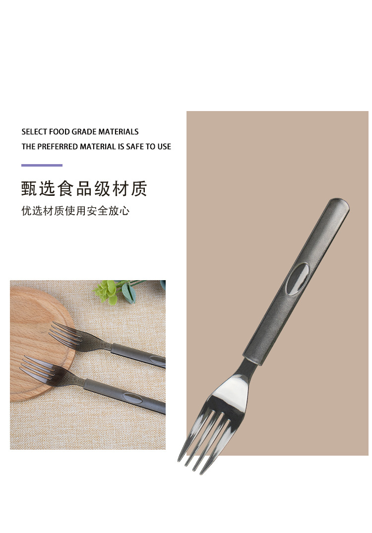 Thickened disposable spoon, plastic dual-purpose disposable spoon, high-end light food dessert, individual packaging, Western food rice spoon pic 3