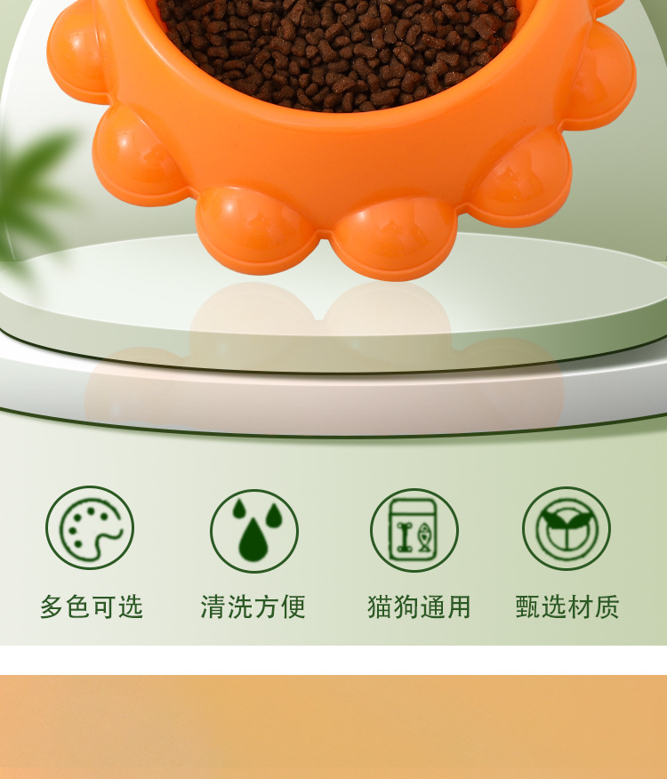 Wholesale of new cat bowls, dog bowls, candy-colored single bowls, small and medium-sized dog plastic dog food bowls, dog food utensils and pet supplies pic 2