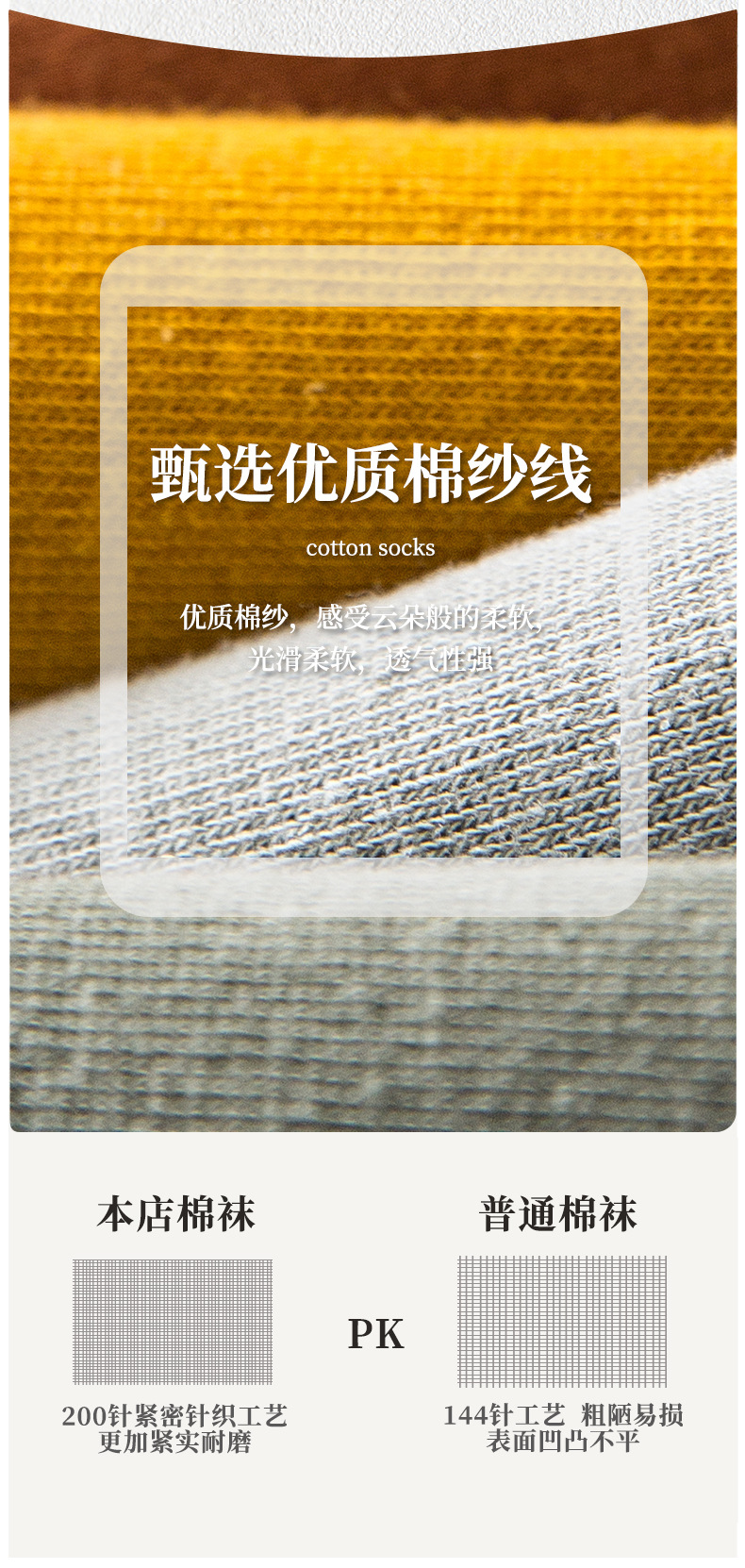 袜子男士春夏吸汗透气护脚踝提耳纯色棉袜隐形袜薄款诸暨袜子短袜详情5