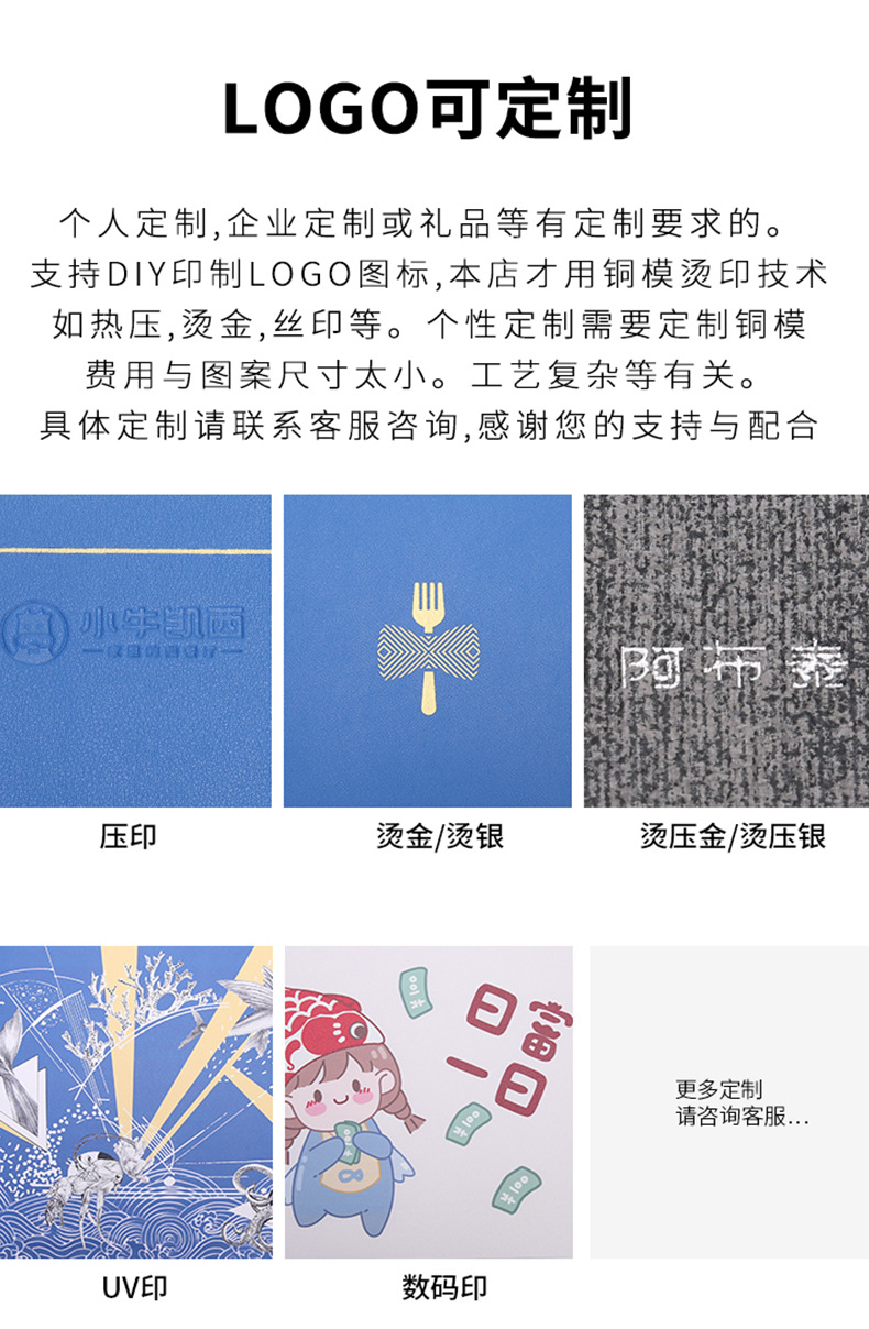 北欧复古风牛皮纹餐垫防水防油PU皮革餐桌垫隔热垫高级感定制LOGO详情18