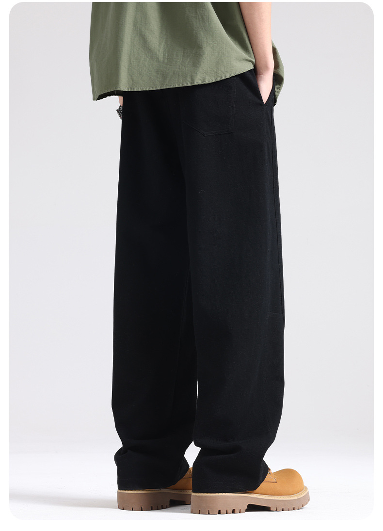 纯棉工装裤男2025秋冬宽松运动卫裤男士直筒休闲长裤冬季加绒裤子详情27