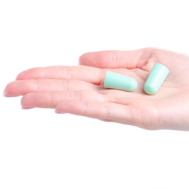 跨境专供一次性防护耳塞PU发泡耳塞子弹头形防噪音学习睡觉用耳塞详情10