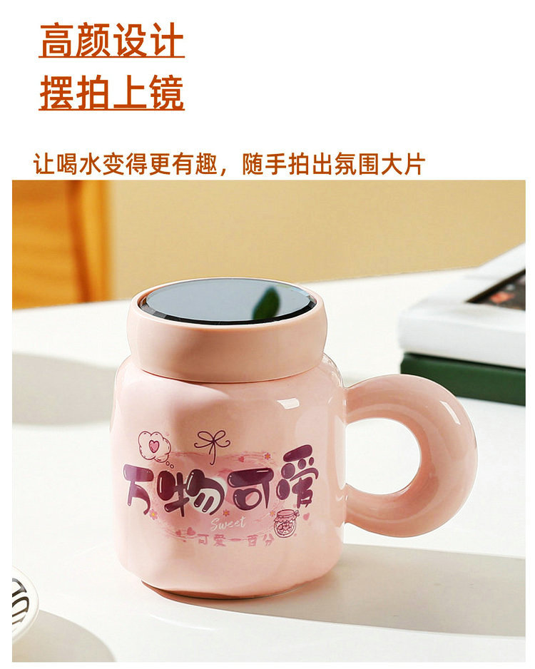Creative ceramic cups, large-capacity water cups, home and office cups, company team-building souvenirs, mug sets, gift boxes pic 4