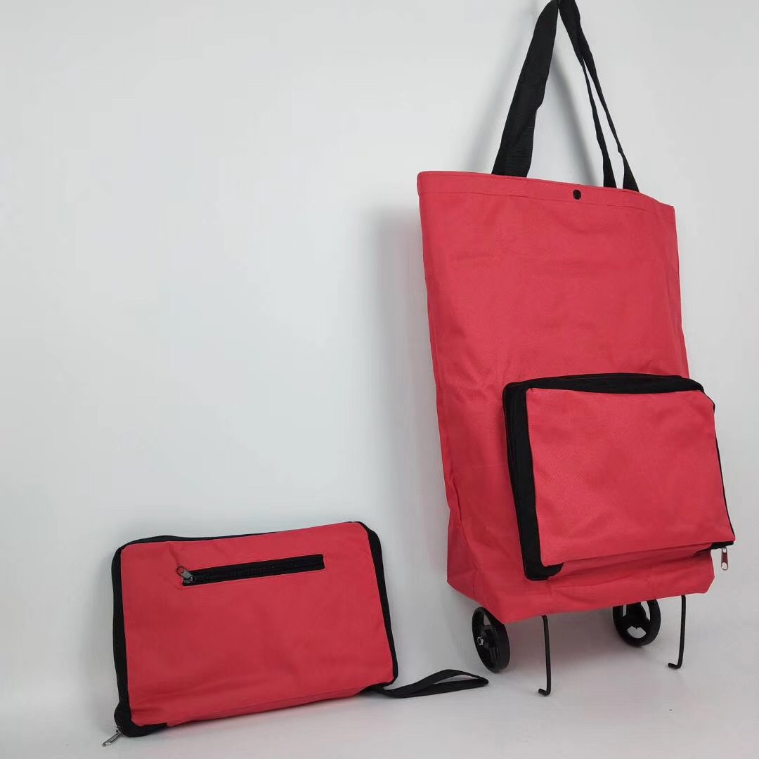 Wholesale towing bags, supermarket shopping carts, folding wheel bags, household hand-held portable towing carts, shopping bags pic 17