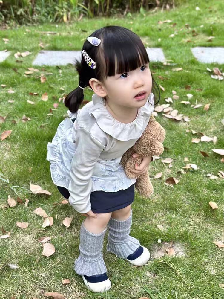 女童针织小腿袜套秋冬款女宝宝时尚中筒袜长款推推袜保暖宝宝袜子详情8