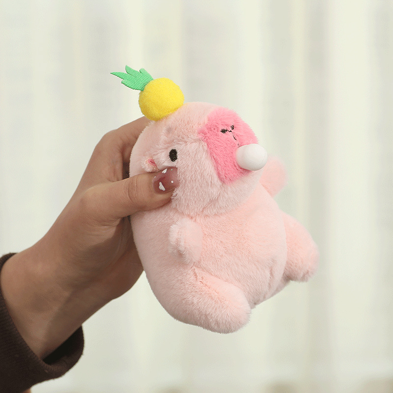 卡皮巴拉挂件水豚毛绒玩具钥匙扣布娃娃小只卡皮吧啦抖音潮玩公仔详情1