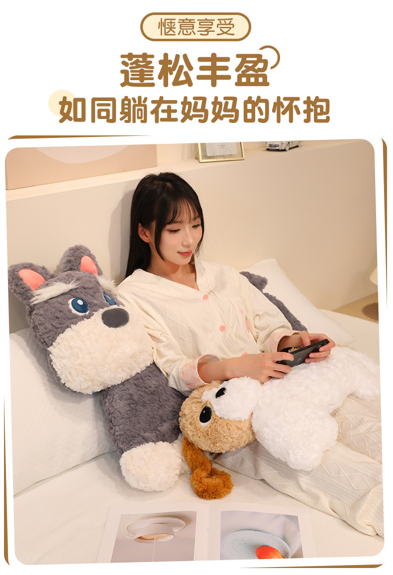 Soft animal pillows, long throw pillows, sofa on the bed, plush toys for girls, fluffy and cute doll gifts pic 6