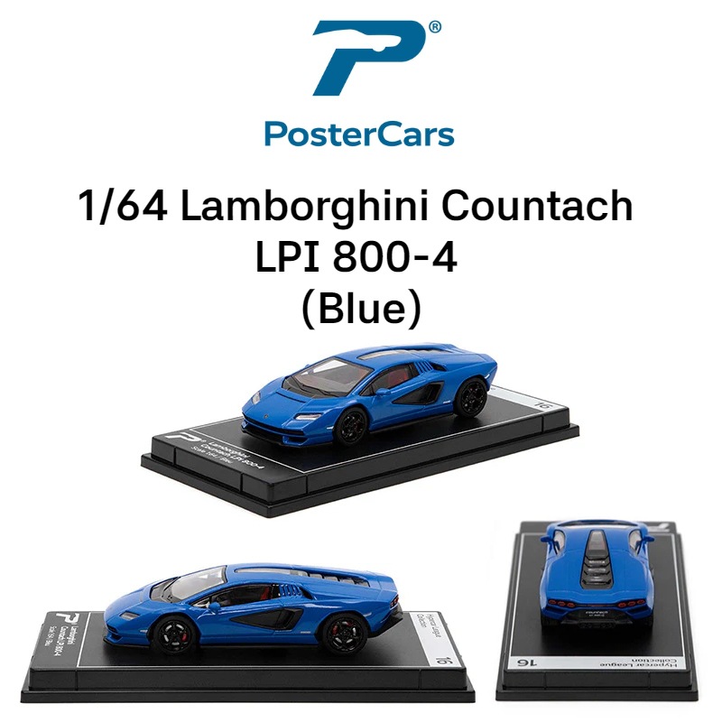 Postercars合金车模1:64超级跑车赛车玩具车模滑行收藏摆件挂卡详情16