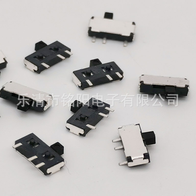 Horizontal two-position toggle switch, mini two-position three-pin surface mount toggle switch, mini three-pin sliding switch pic 12