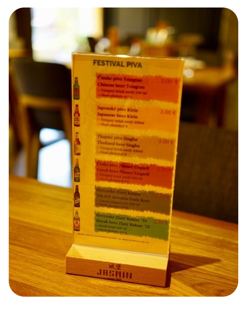 Cross-border A5 table number, A6 solid wood menu, wine table number, a4 beech wood menu display board, table sign, acrylic table card, Western restaurant dish introduction, seating arrangement, cafe price tag, booth, hotel table, dining table, sign, wooden display pic 14