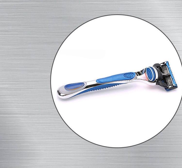 跨境代发通用五层手动剃须刀5层男士刮胡刀锋利刀片剃头刮胡刀详情11