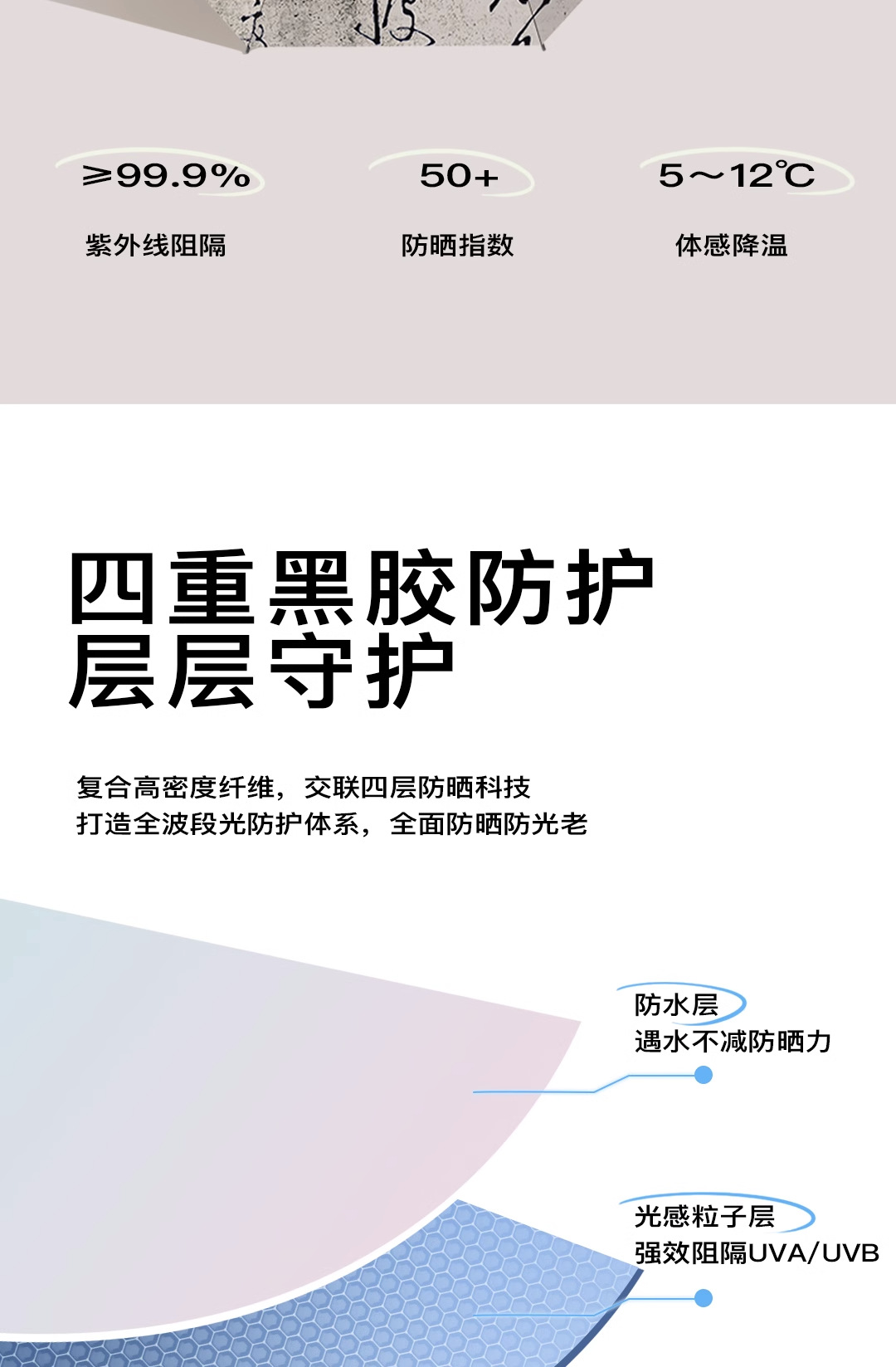 New Chinese-style umbrella, cool and lightweight, fully automatic folding sun protection umbrella, all-weather portable sunshade umbrella pic 7