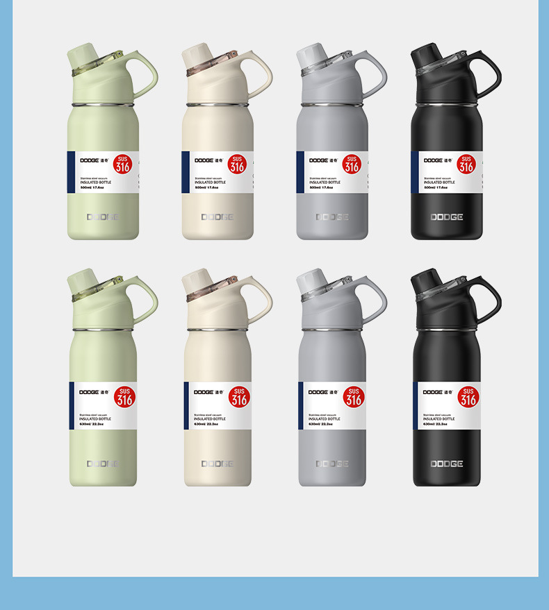 Dodge insulated cup, large-capacity 316 stainless steel straw cup, water bottle for boys and girls, special water cup for children to go to school pic 16