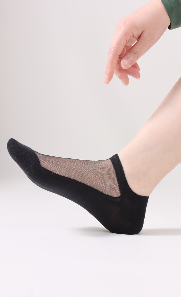 袜子女春夏款凉爽透明成人船袜可爱公主糖果色水晶玻璃丝袜女批发详情11