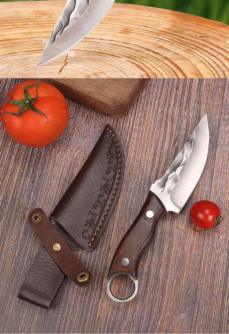 手工锻打小刀锋利割肉刀户外野营手把肉多功能露营刀具便携水果刀详情20