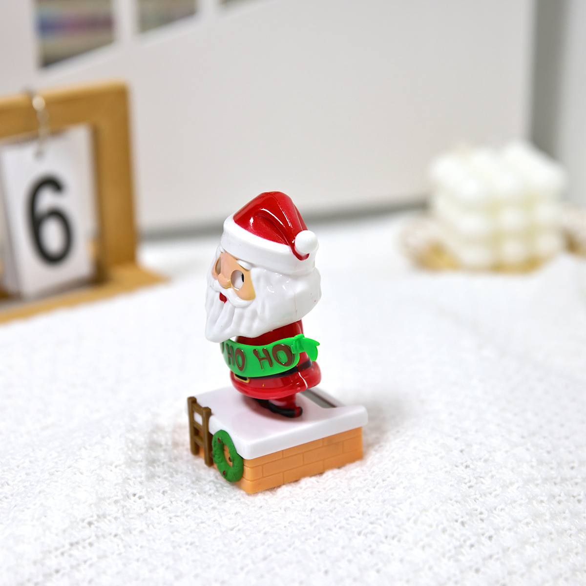 Cross-border new product Santa Claus HOHOHO green banner solar automatic rocker is available for wholesale and consignment pic 8