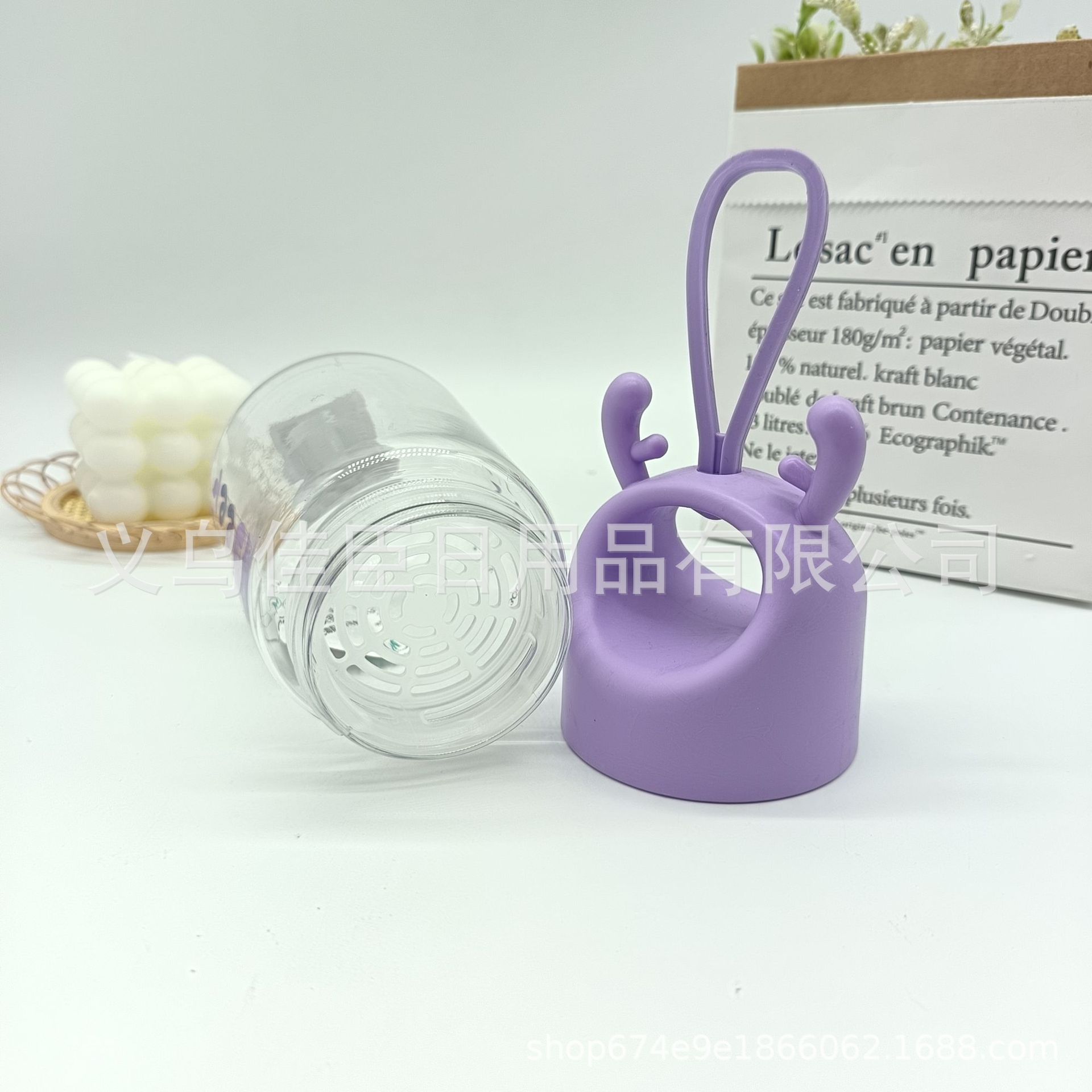 New cute and portable antler drinking water cups for cross-border wholesale, children and students, InS-style cartoon and Internet celebrity bestsellers, lifting ropes pic 6