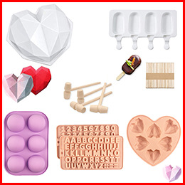 New flower-shaped chocolate silicone mold set, tulip cookie gummy diy mold, cake baking mold pic 8
