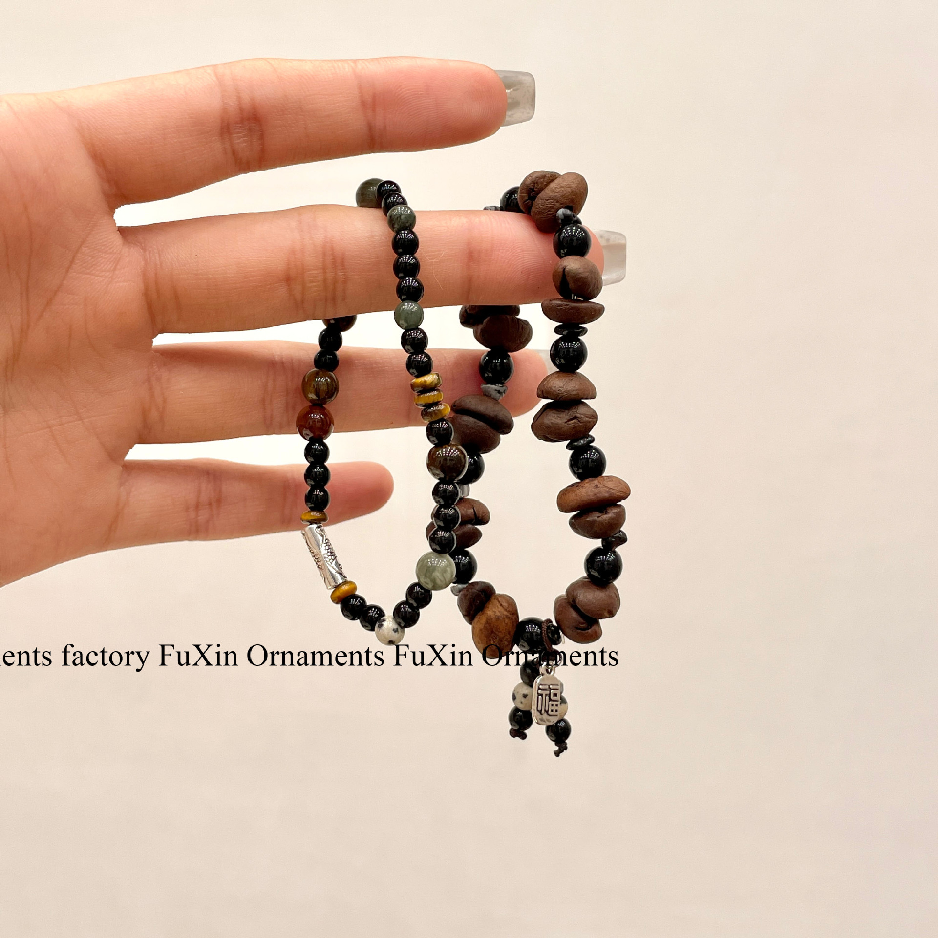 The new unique coffee bean bracelet features a niche and versatile design, a retro style for both men and women, and a new Chinese style for best friends and couples pic 12