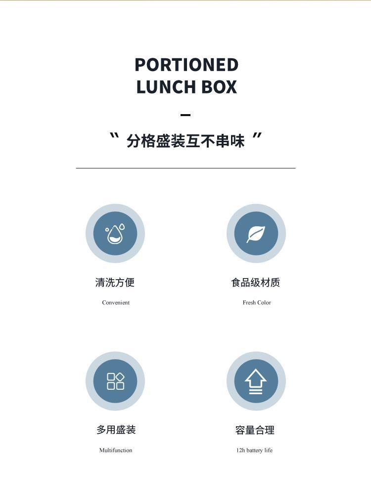 Influencers lunchbox lindo estilo japonés ins trabajador de oficina doble capa estudiante puede microondas especial 304 acero inoxidable separado ben min pic 2