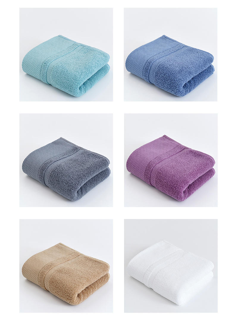 毛巾 纯棉加厚成人洗脸120克长绒棉酒店全棉柔软吸水logo批发详情11