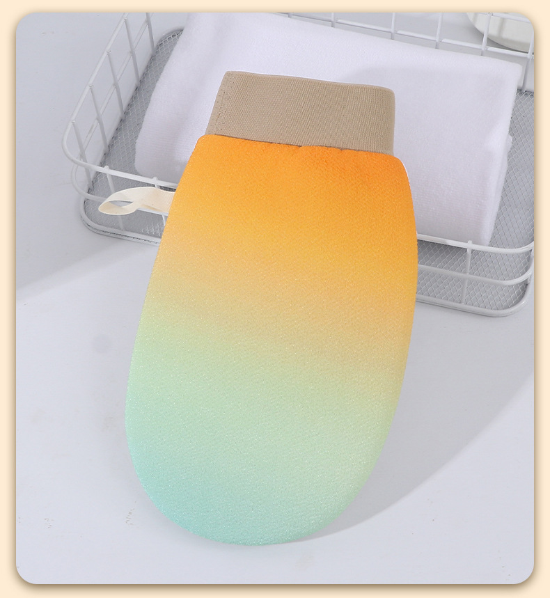 新款彩虹渐变搓澡巾无痛下泥洗澡巾家用搓澡手套高颜值洗澡搓澡巾详情26