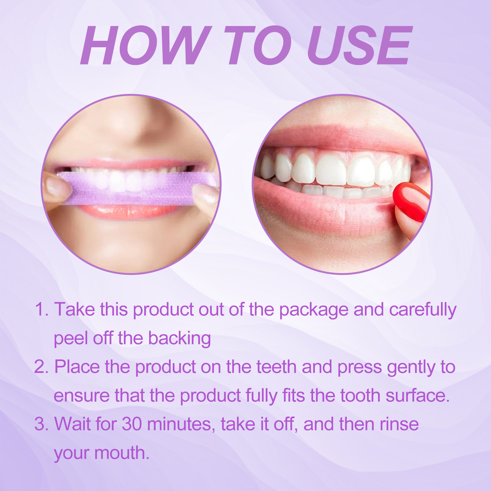 JAYSUING 紫色护理牙贴 去黄去渍深层清洁呵护口腔健康护理牙贴详情5