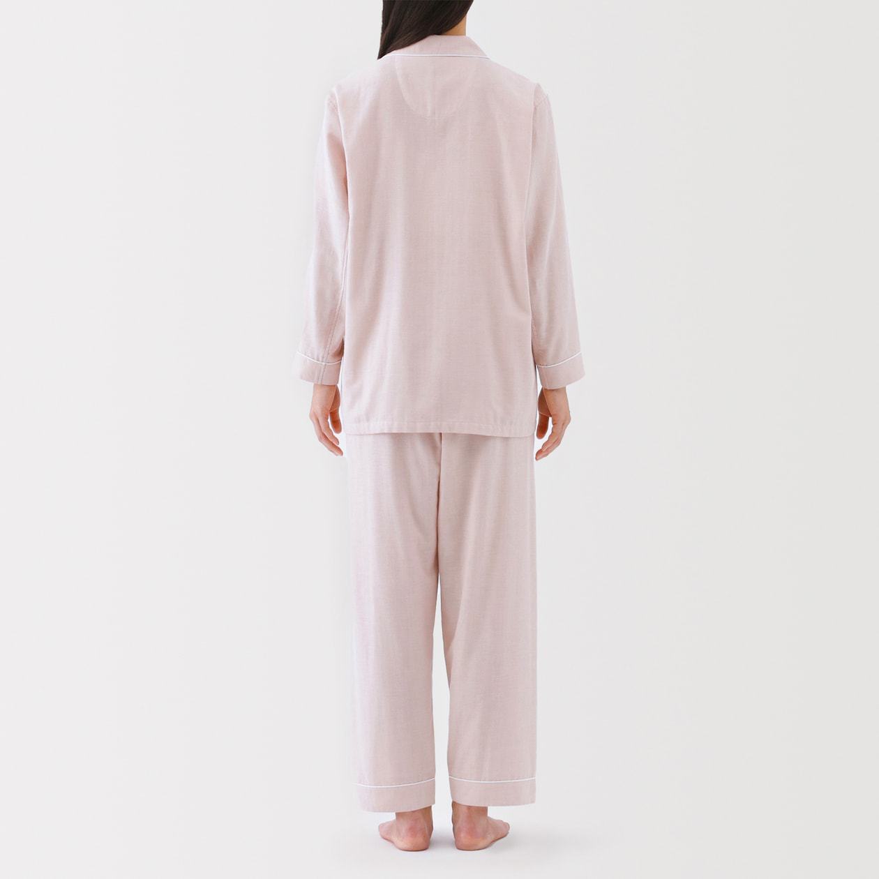 Muji pure cotton double-layer yarn pajamas and pajama pants set for men and women, high-end cotton yarn long-sleeved home wear for spring and summer pic 45