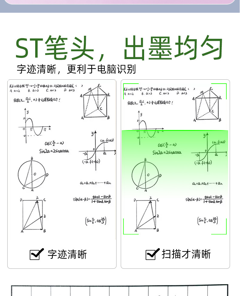 The WYH23219 multi-color gel pen, ST water pen and student carbon pen of Weiya Hui Shan offer smooth writing pic 8