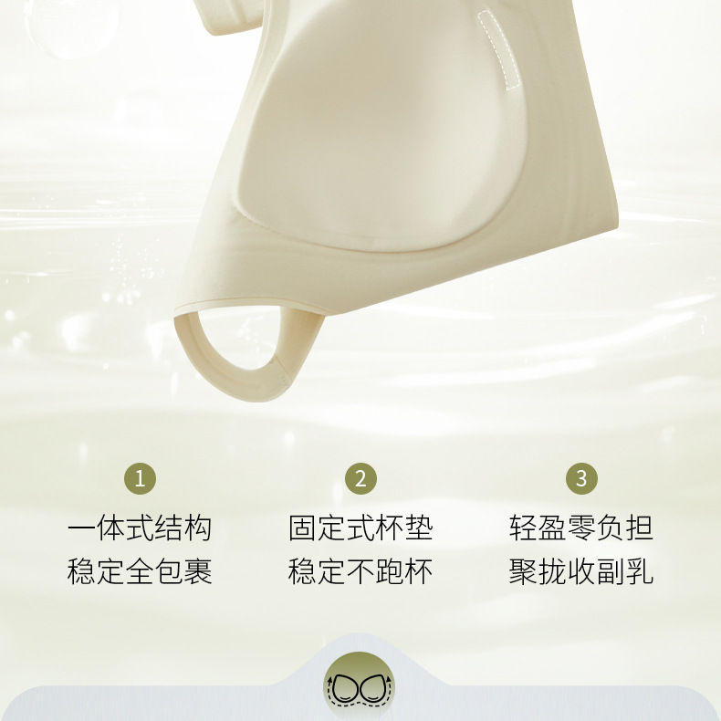 反重力提拉粉底液隐形肤色无痕女士内衣透气舒适女生无钢圈文胸罩详情7