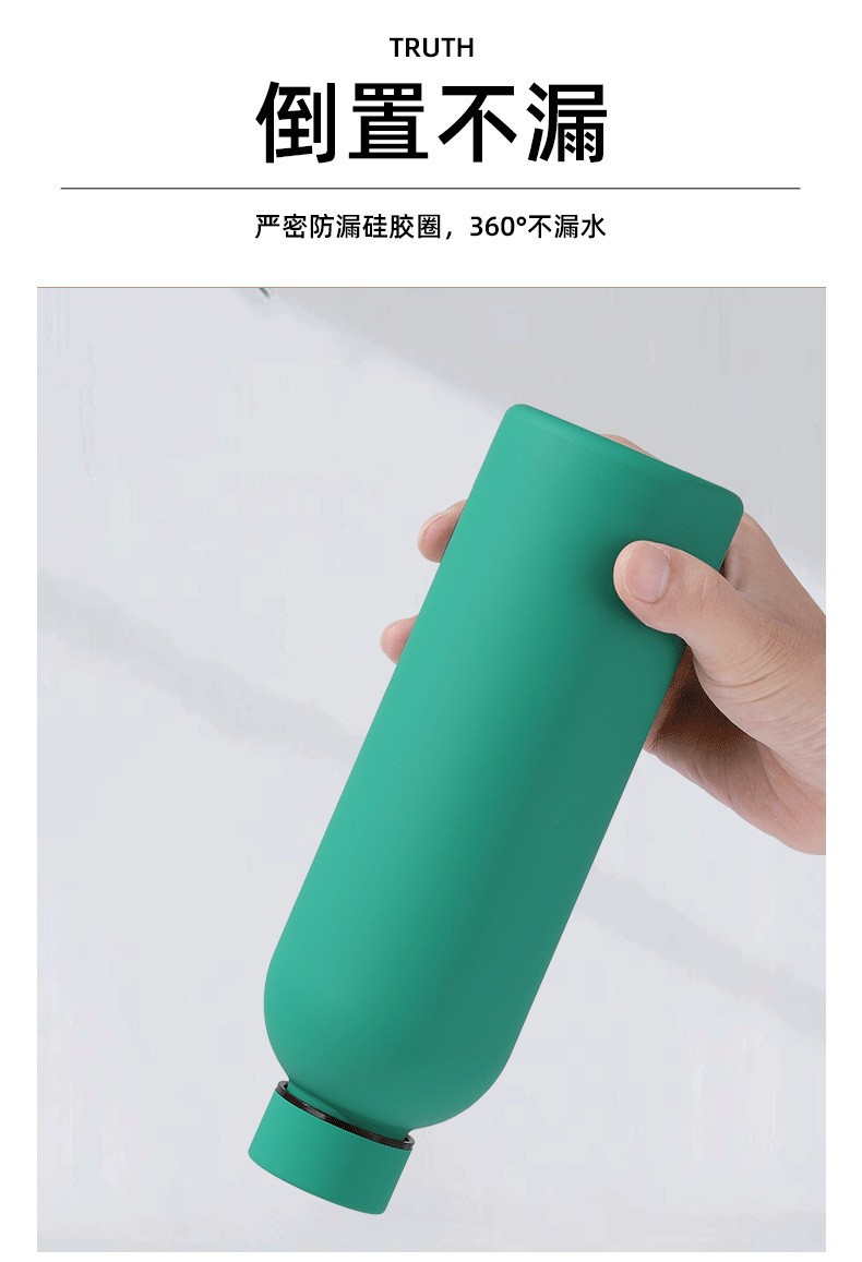 亚马逊304不锈钢保温杯美式小口瓶户外运动水杯大容量磨砂漆水瓶详情9