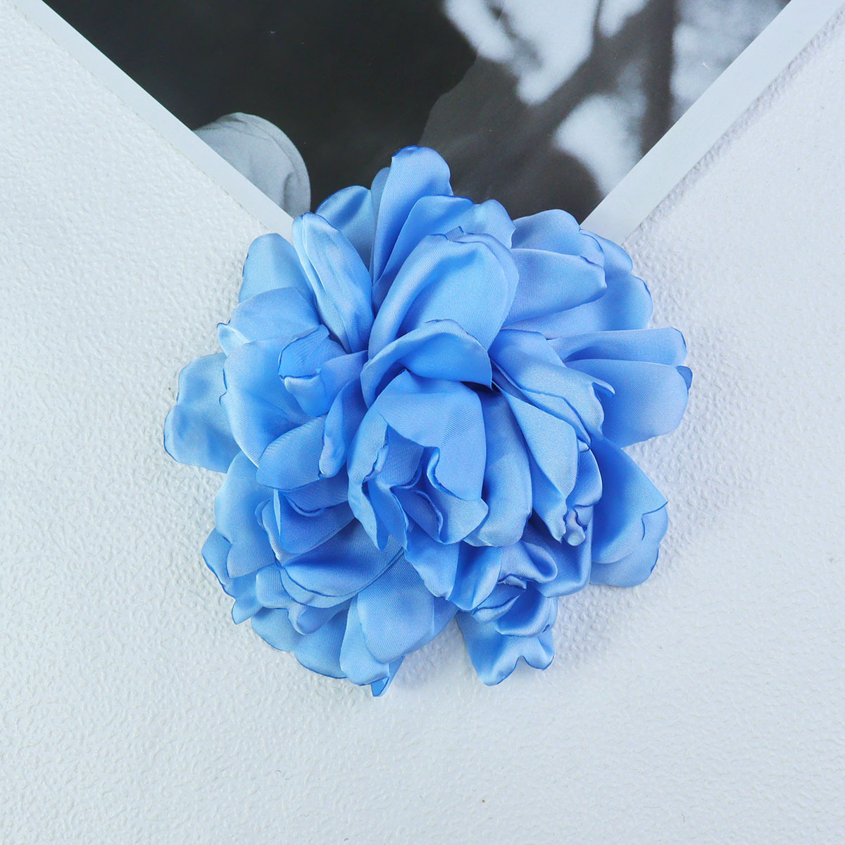 14cm缎面爱心花瓣手工diy发饰头饰配件辅料玫瑰花多层花瓣设计详情18