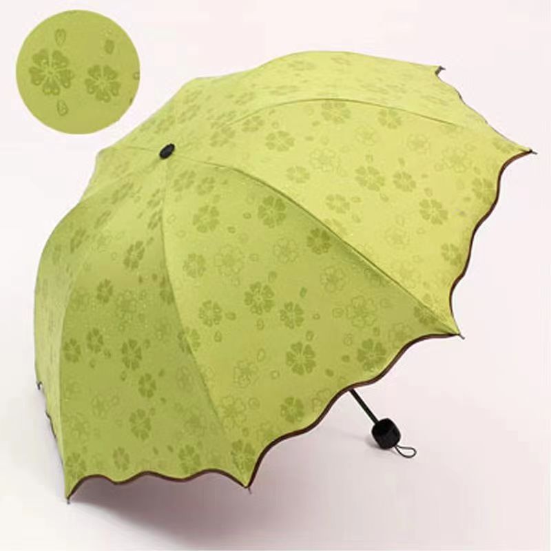 雨伞天堂遇水开花伞荷叶边晴雨两用伞加印logo雨伞女高级感小清新详情7